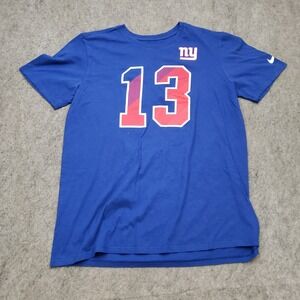 New‎ York Giants Shirt Mens Large Blue Odell Beckham Jr NFL Football Nike Adult